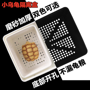 黑色白色小青乌龟发色盒小乌龟苗隔离盒鱼缸黄喉拟水龟幼龟饲养盒