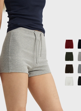 oneup休闲运动骑行短裤女夏美式紧身热裤居家健身普拉提瑜伽短裤