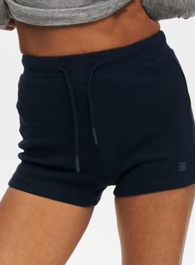 oneup美式紧身超短裤休闲黑色短裤女夏外穿热裤运动健身瑜伽裤子