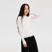 oneup云感羊毛系列 莱赛尔羊毛v领吊带外穿背心女春季 通勤上衣