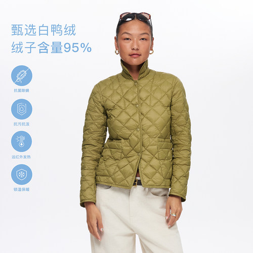 老钱风娃娃领内胆式羽绒服