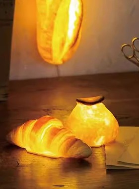 真面包灯温暖人心的面包氛围灯 PAMPSHADE 手工制造立体