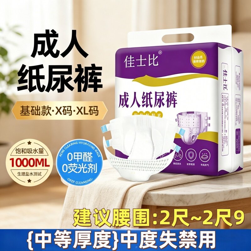 [老人失禁大吸量]天津成人纸尿裤尿不湿透气干爽加厚日夜用舒适款
