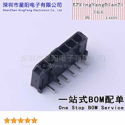 FWF30005-S06B22K6B 3mm 1x6P弯插 间距3mm插针结构1x6P排数1每排