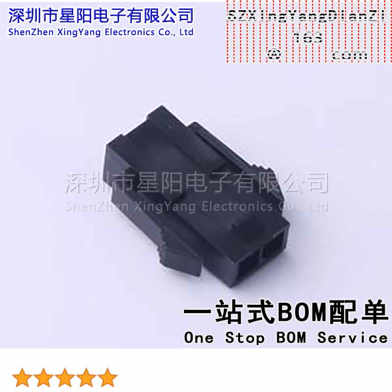 FHG30004-S02F2K6B 3mm 1x2P间距3mm插孔结构1x2P每排针位数2排数