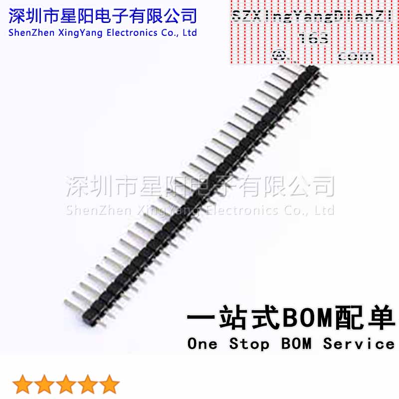 KH-2.54PH180-1X30P-L11.5 (5Pcs)2.54mm 1x30P排数 单排 总PIN位