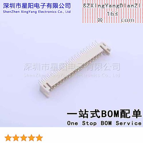 FWF20005-D40S22W5B 2mm 2x20P直插 间距2mm插针结构2x20P排数2每