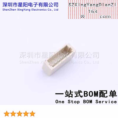 AFC10-S06QCA-00 (5Pcs)SH 1mm 1x6P卧贴 参考系列SH间距1mm插针