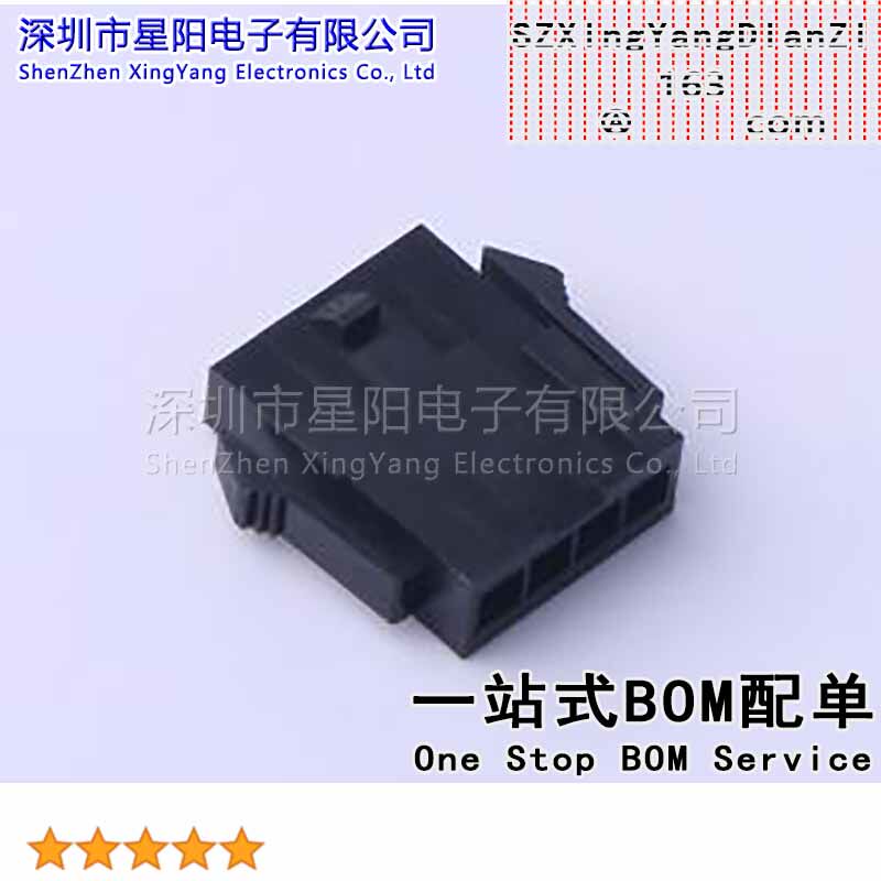 FHG30004-S04F2K6B 3mm 1x4P间距3mm插孔结构1x4P每排针位数4排数