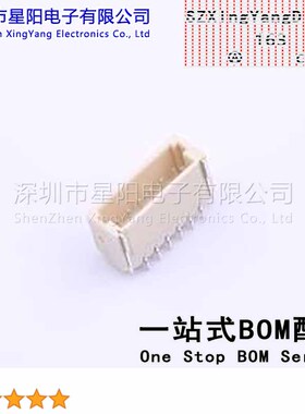 AFC10-S06QCC-00 (6Pcs)1mm 1x6P间距1mm插针结构1x6P排数1每排PI