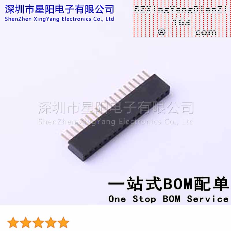 KH-1.27FH-1X18P-H4.3 (13Pcs)1.27mm 1x18P排数 单排 总孔位数18