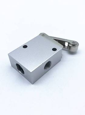 JM-07气动机械阀行程按钮手动换向阀JM322R二位三通滚轮旋转开关