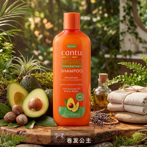 Cantu牛油果无硫酸盐保湿洗发水