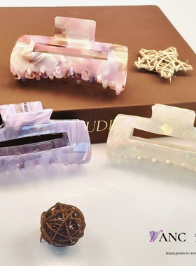 梵可Vanc  lulu同款醋酸抓夹大抓量高质感发夹后脑勺盘发鲨鱼夹