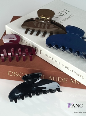 梵可Vanc质感抓夹  醋酸鲨鱼夹高级感纯色简约百搭后脑勺马尾发抓