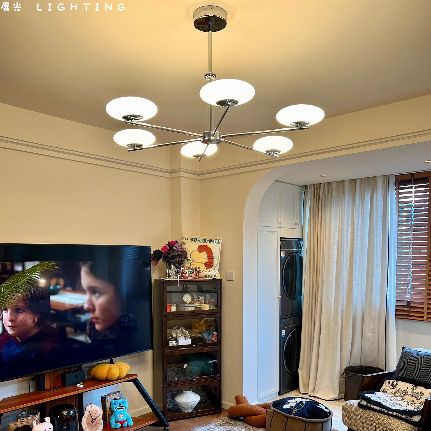 中古包豪斯客厅吊灯法式奶油大气家用主灯设计师艺术个性灯具