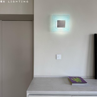 包豪斯Mazzega穆拉诺水波纹壁灯设计师装饰氛围过道玄关床头灯