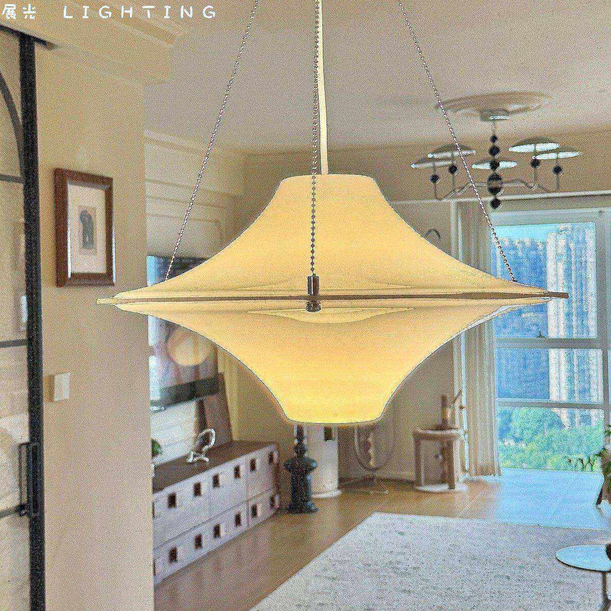 海鸥吊灯中古风餐厅灯法式奶油房间卧室主灯设计师吧台岛台飞碟灯,家装灯饰光源,餐厅吊灯,淘宝优惠券,粉丝福利购,淘宝优惠卷