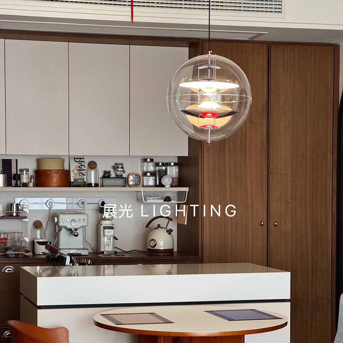 包豪斯餐厅吊灯设计师星球吊灯餐桌灯吧台艺术氛围灯具