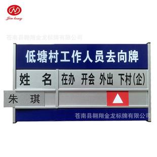工作人员铝合金去向牌楼层索引指示牌医院导向科室牌门牌金属标牌