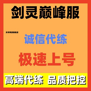 剑灵巅峰服代练代肝主线等级副本装备任务托管地图探索托管调号等