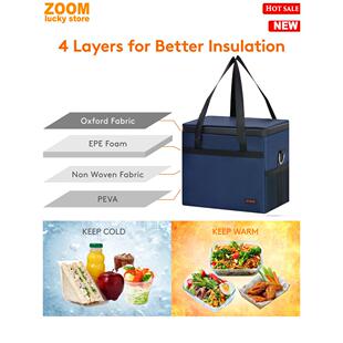 25L Large Lunch Bag waterproof Insulated Cooler Bag cold box