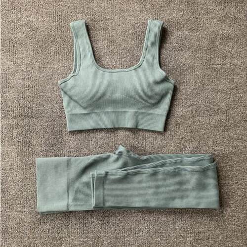Women Seamless Yoga Set Gym Workout Clothes for Female Push