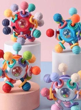 Baby Montessori Toys 0 12 Months Sensory Rattle Teether Gras