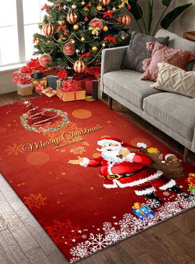 Christmas carpet crawl mat door mat into the house Christmas