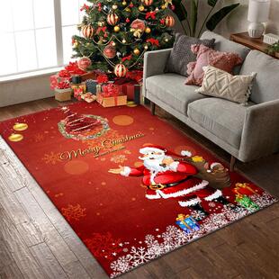 Christmas carpet crawl mat door mat into the house Christmas