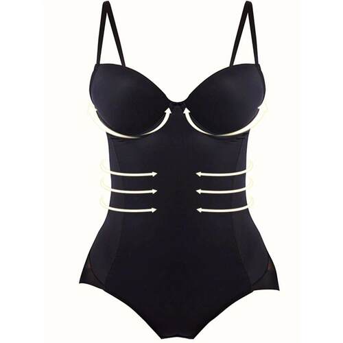 1 Piece Smooth Compression Body Shaper, Tummy Control Push