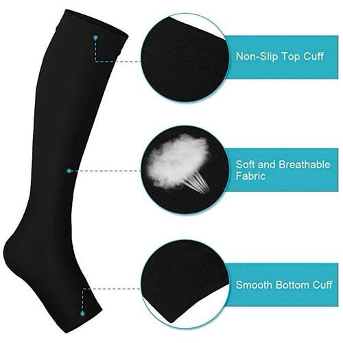 Medical Calf Compression Stockings Varicose Veins Shaping Gr
