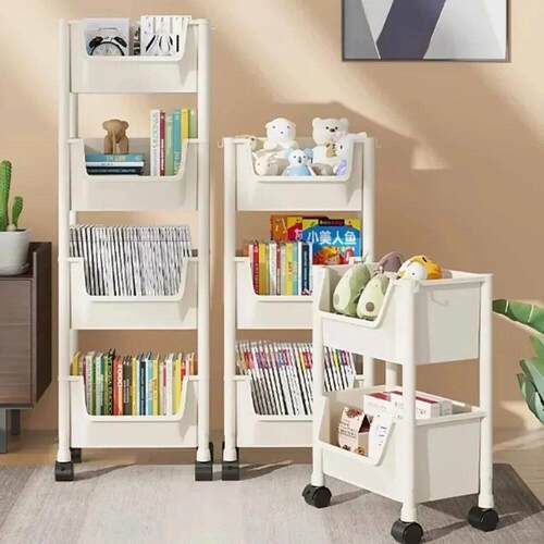 Mobile bathroom bedroom trolley storage rack移动手推车置物架
