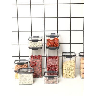 Food Storage Container Plastic Box Spices Sugar Jar Bowl For