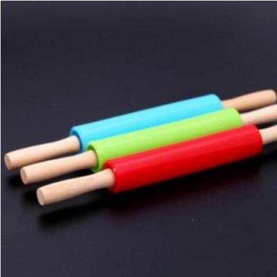 Wooden Handle Roller-Type Dumplings Dough Roller Non-Stick