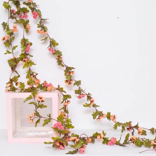 2m Artificial Flowers Rose Ivy Vine Wedding Decoration
