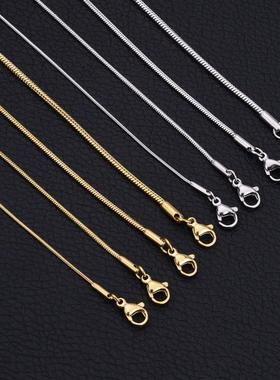 Stainless Steel Snake Chain Necklace Chains for DIY for Wome