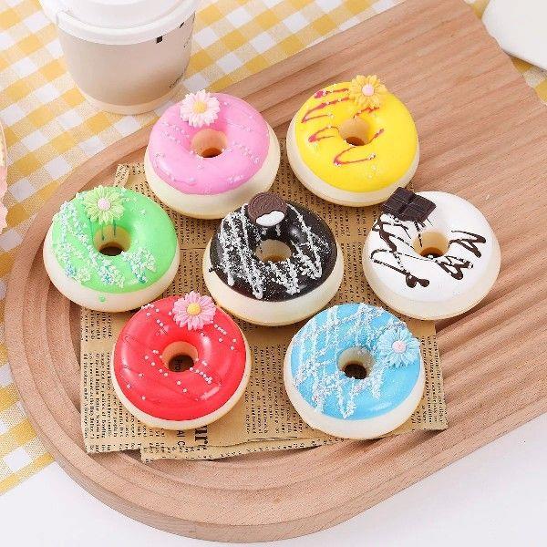 Artificial Cake Donut Bread PU Food Play Model Simulation