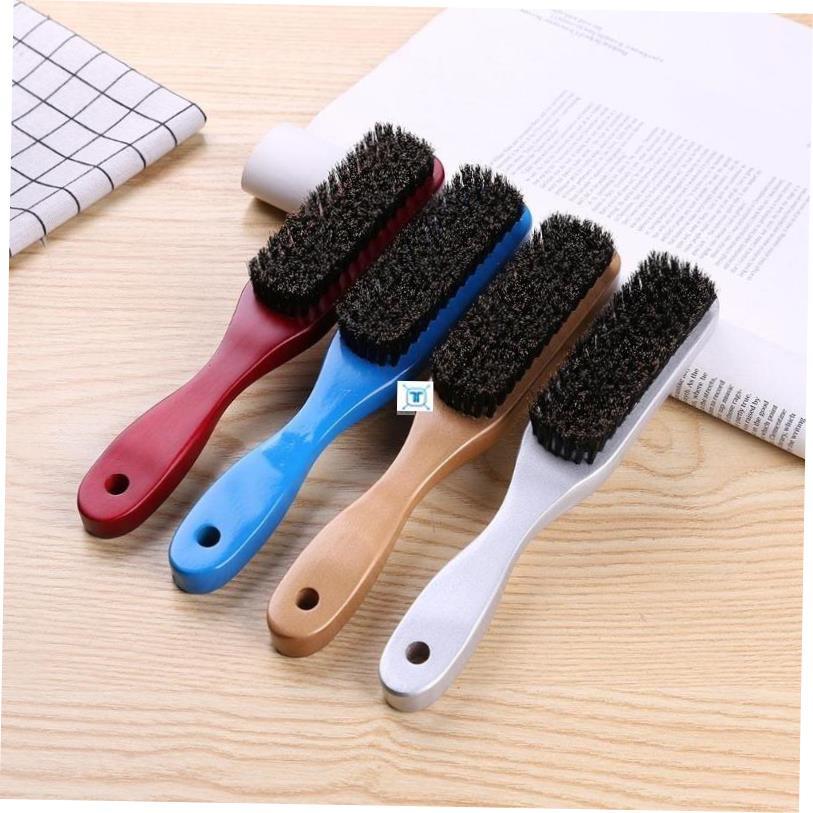 Wood Handle Hair Brush Hard Boar Bristle Combs For Men Women