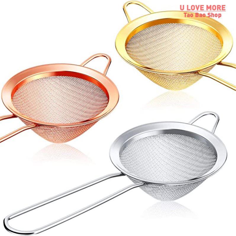 Cocktail Strainer Stainless Steel Tea Strainers Conical Food