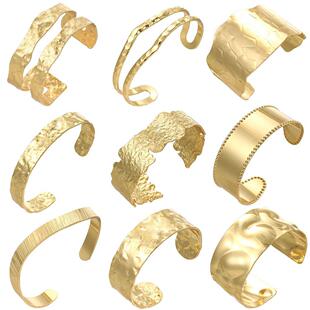 Gold Color Geometric Bracelet for Women Men Designer Adjusta