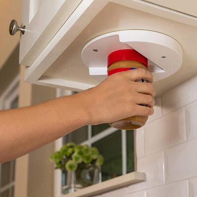 Multifunction Can Opener Under Cabinet Self-adhesive Jar Ope