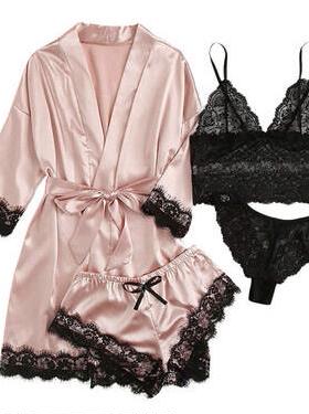 Women's sexy pajamas, shorts, pajamas, pajamas, home clo