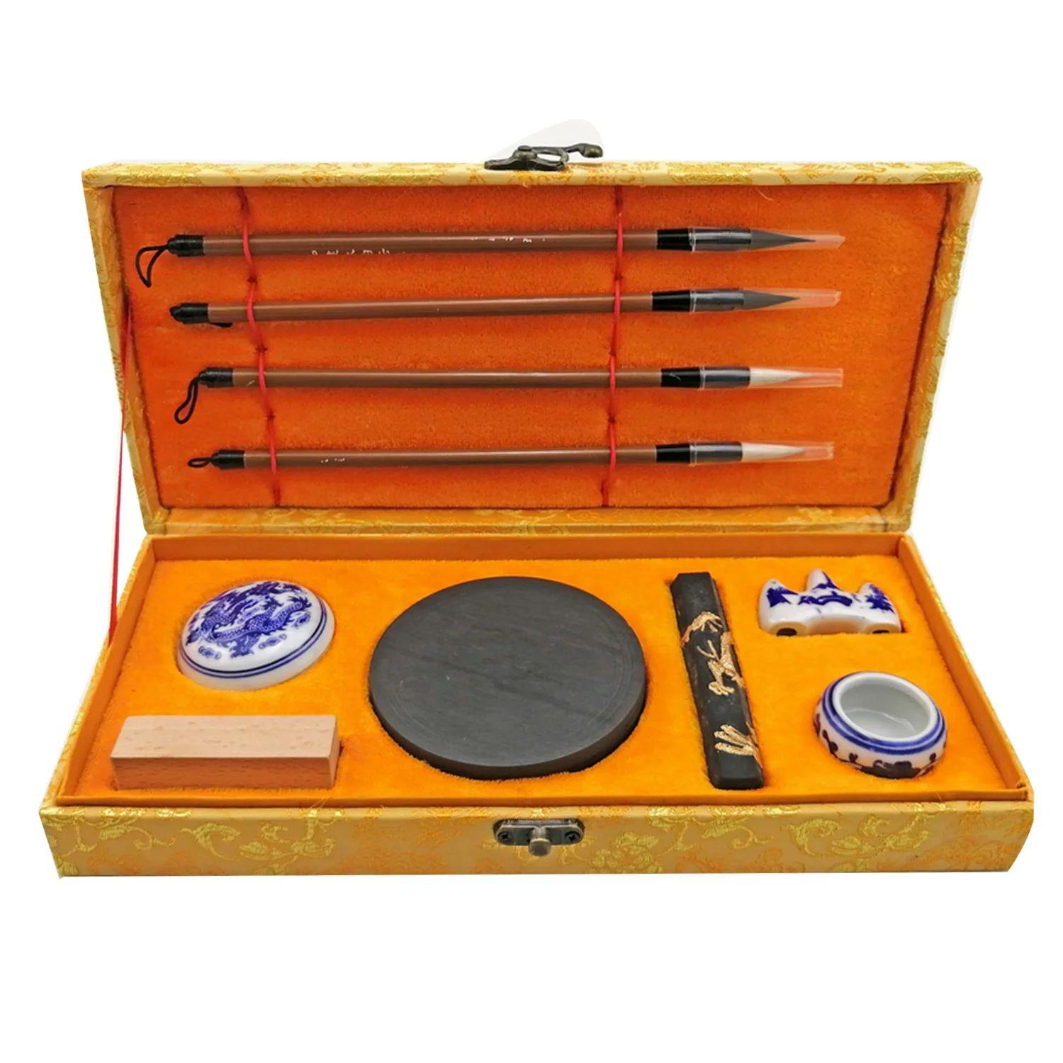 10PCS Chinese Traditional Calligraphy Set with Writing Brush