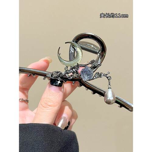 发夹Hot Sale Solid Color Claw Clip Large Barrette Crab Hair1