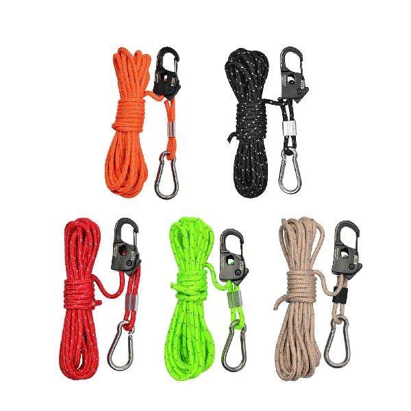 4mm Tent Guy Rope with Pulley Tent Guide Rope for