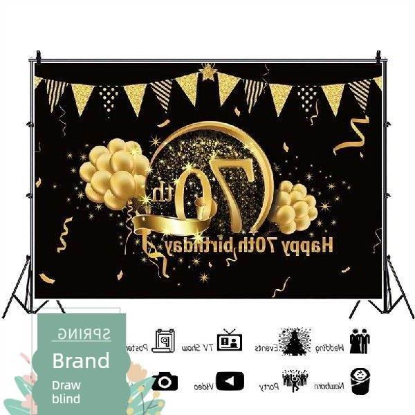 Birthday Background Decor Happy 30th 40th 50th 60th