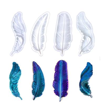 3D Feather Silicone Mold DIY Epoxy Resin Mold Feather Gypsum