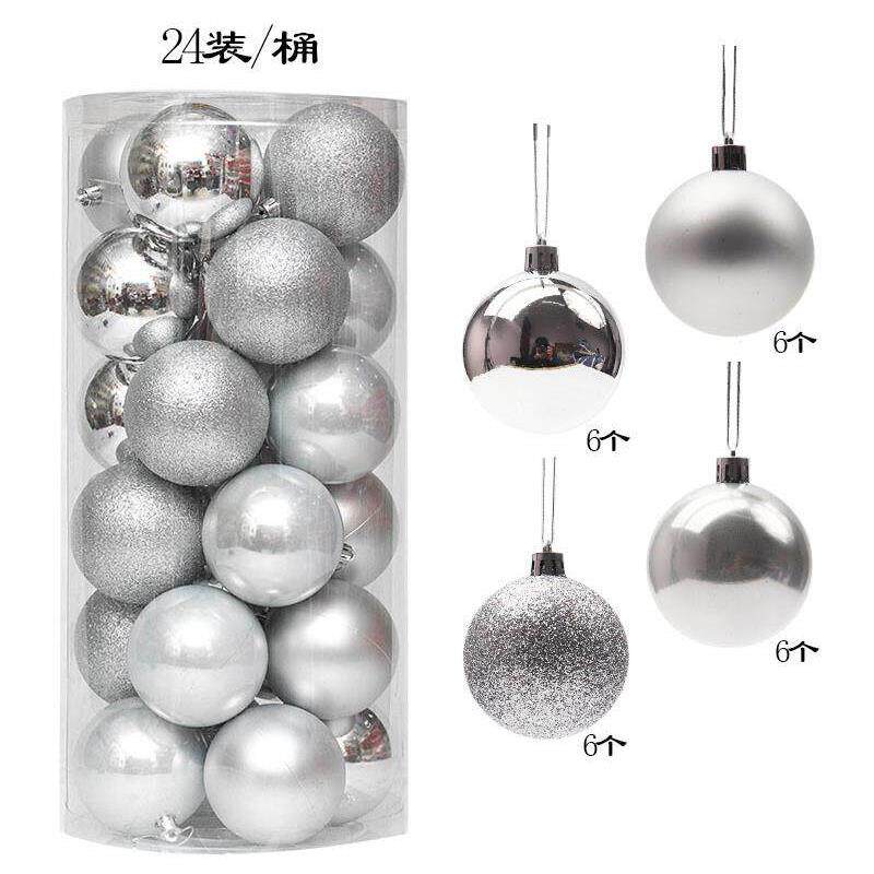 Christmas Decorations 3/4/6/8cm Christmas Ball pendant圣诞球