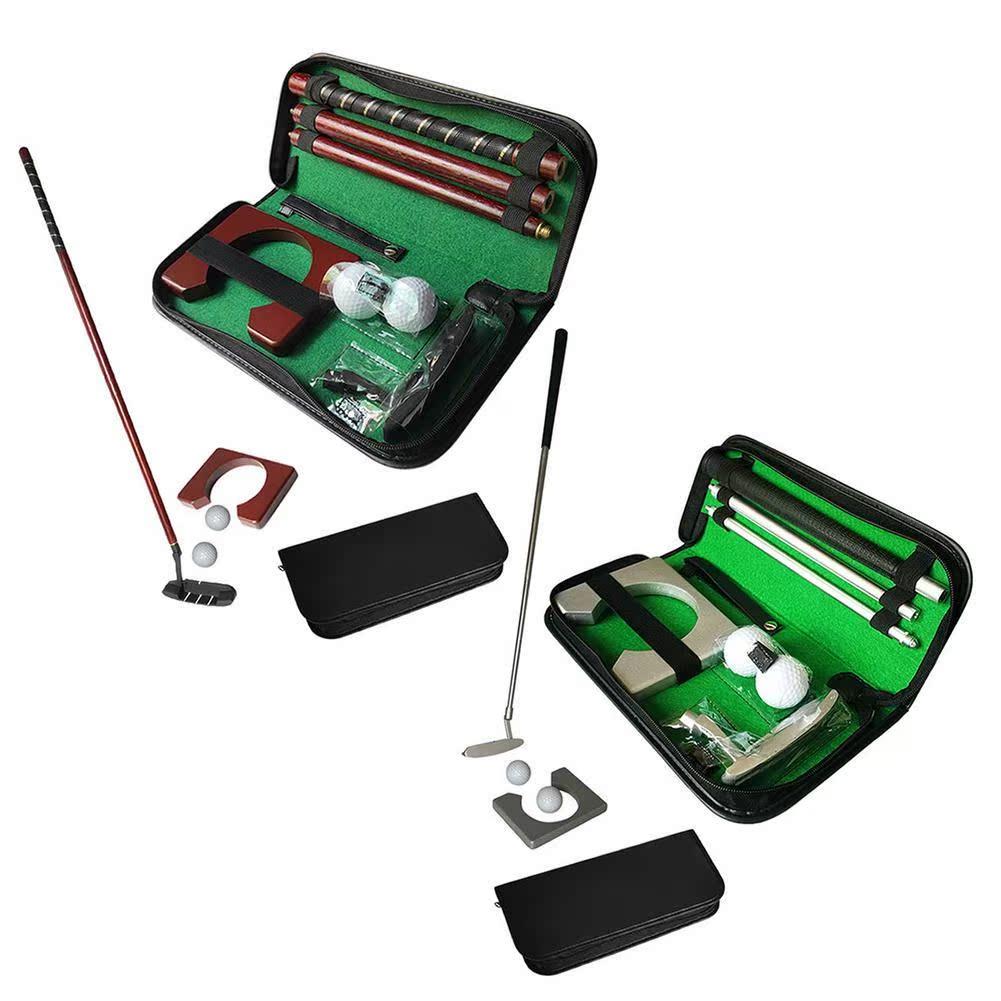 Golf Putter Set Portable Mini Golf Equipment Practice Kit wi
